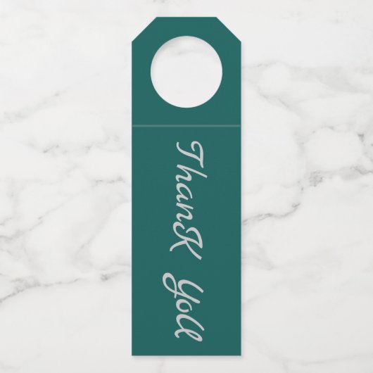 ボトルハンガー – ありがとう ボトルネックタグ (正面)