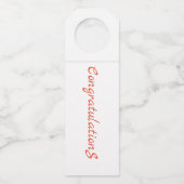 ボトルハンガー – おめでとう ボトルネックタグ (裏面)