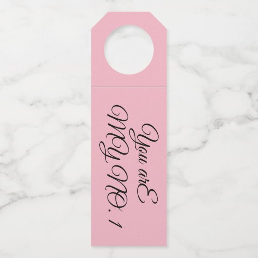 ボトルハンガー – お前は俺のナンバーワン ボトルネックタグ (正面)