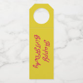 ボトルハンガー – ハッピーバースデー ボトルネックタグ (裏面)