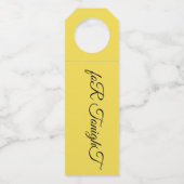 ボトルハンガー – 今夜 ボトルネックタグ (正面)