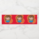 ボトルパーソナライズされたのチビ（小さくかわいく書いた感じ） ペットボトルラベル (シングルラベル)