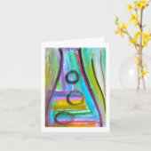 「ボトルフィズ」ノートカード、パステル紙絵画ズ カード (黄色い花)