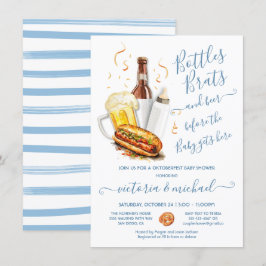 ボトルブラッツとビールオクトーバーフェストベビーシャワー 招待状