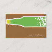 ボトルポップグリーンおもしろいカスタムプロファイル名刺 名刺 (裏面)