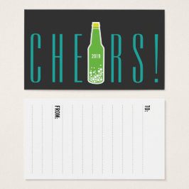 ボトルポップ・アートの応援新年ホリデーパーティギフトラベル