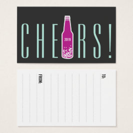 ボトルポップ・アートの応援新年ホリデーパーティギフトラベル