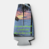 ボトルラップ考えの分数 ボトルクーラー (裏面)