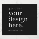 ボトルラベルデザインのアップロード スパークリングワインラベル (シングルラベル)