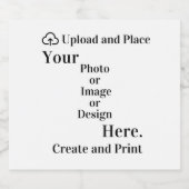 ボトルラベルデザインまたは写真のアップロード スパークリングワインラベル (シングルラベル)