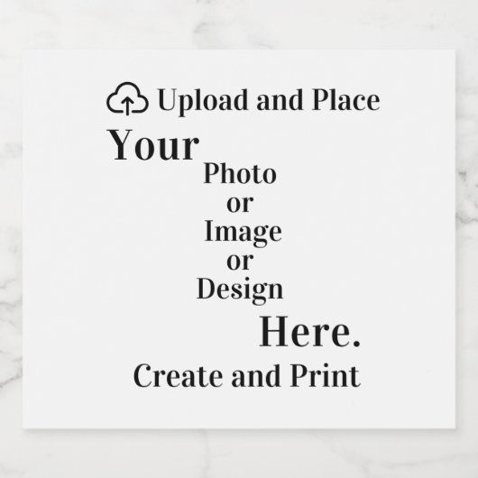 ボトルラベルデザインまたは写真のアップロード スパークリングワインラベル (シングルラベル)