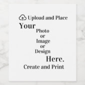 ボトルラベルデザインまたは写真のアップロード ワインラベル (シングルラベル)