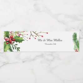 ボトルラベルボタニカルウォーター結婚カラー ペットボトルラベル