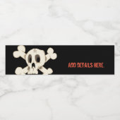 ボトルラベル「スカル」 ペットボトルラベル (シングルラベル)