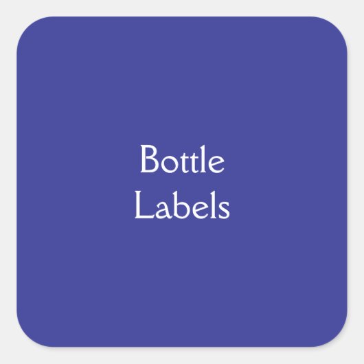 ボトルラベル スクエアシール (正面)