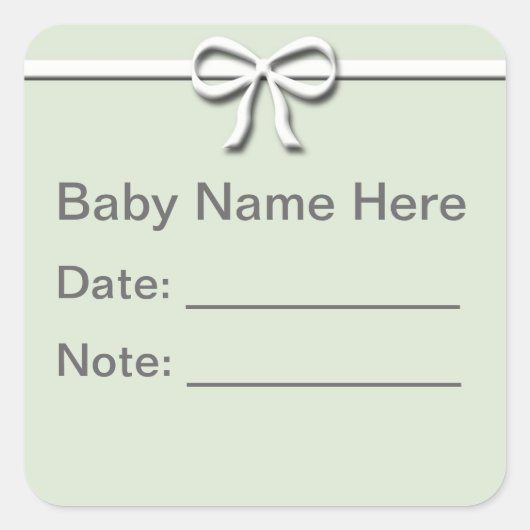 ボトルラベル スクエアシール (正面)