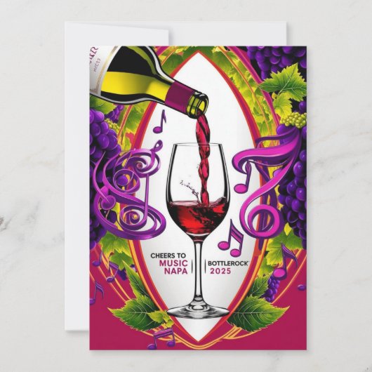 ボトルロックナパバレーカード 招待状 (正面)