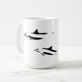 ボトルードルフィンズ(海シルエットコレクション) コーヒーマグカップ (正面左)
