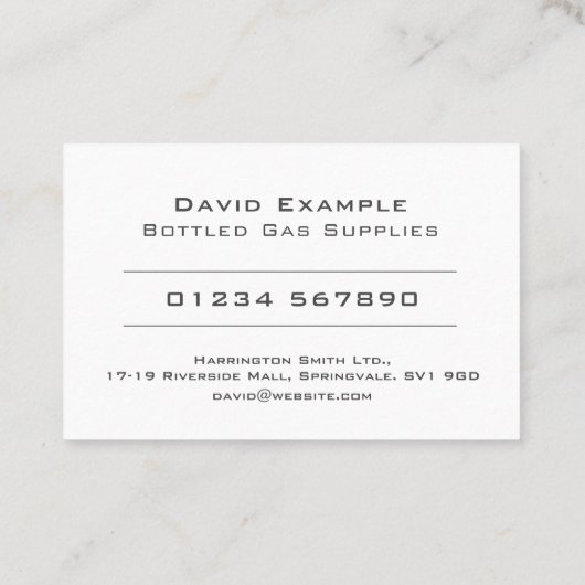 ボトル入りガス用品とホルダーの写真 名刺 (裏面)