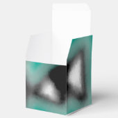 ボトル内のメッセージ:抽象芸術ブラウン、ティール(緑がかった色)、B & W フェイバーボックス (オープン)