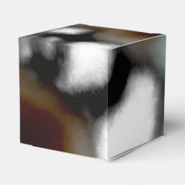 ボトル内のメッセージ：抽象芸術ブラウン、ティール（緑がかった色）、B & W フェイバーボックス