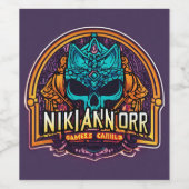 ボトル型 ワインラベル (シングルラベル)