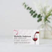 ボトル注 | 赤ワイン 名刺 (スタンド正面)