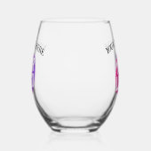 ボトル調和ステムレスワイングラス ステムなしワイングラス (左)