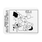 ボトル透かし器の傷害漫画 マグネット (横)