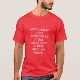 ボトル開口歯Tシャツ Tシャツ