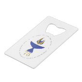 ボトル開口部（ロゴ付き） クレジットカード栓抜き (裏面アングル)