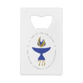 ボトル開口部（ロゴ付き） クレジットカード栓抜き (裏面)