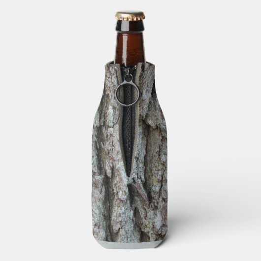 ボトル飲料クール木樹皮イメージ ボトルクーラー (ボトル裏面)