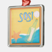 ボトル1のメッセージ メタルオーナメント (左)