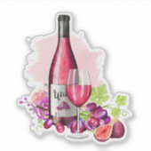 ボトル&グラス・オブ・ワイン シール (正面)