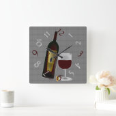 ボトル スクエア壁時計 (ホーム)