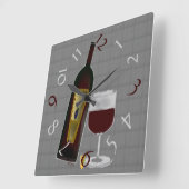 ボトル スクエア壁時計 (傾斜)