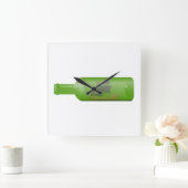 ボトル スクエア壁時計 (ホーム)