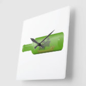 ボトル スクエア壁時計 (傾斜)