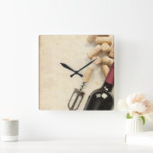 ボトル スクエア壁時計 (ホーム)