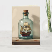 ボトル | ハッピーバースデーパパ カード (正面)