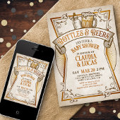 ボトル&ビアーズベビーシャワー招待状 招待状