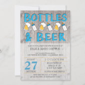 ボトル&ビールベビーシャワー招待状 招待状 (正面)