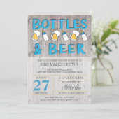 ボトル&ビールベビーシャワー招待状 招待状 (スタンド正面)