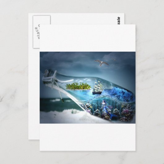 ボトル ポストカード (正面/裏面)