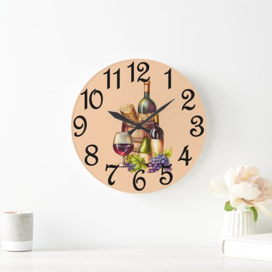 ボトル ラージ壁時計 (ホーム)