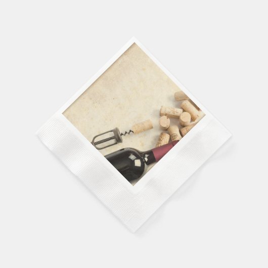 ボトル 縁ありカクテルナプキン (角)