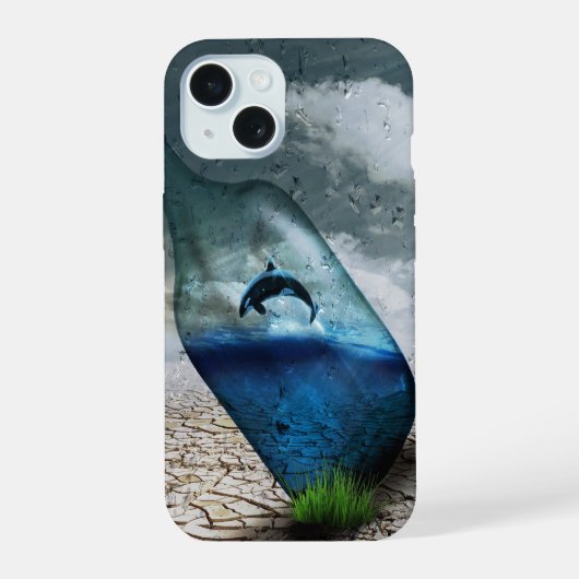 ボトル iPhone 15ケース (裏面)