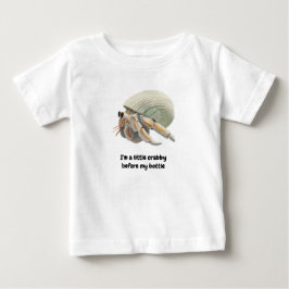 ボトルTシャツを飲む前にちょっとイライラしてるカニ ベビーTシャツ