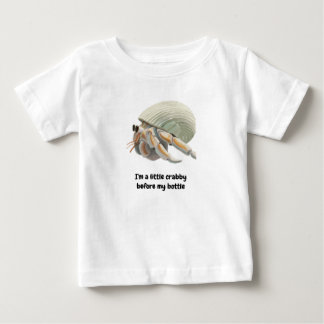 ボトルTシャツを飲む前にちょっとイライラしてるカニ ベビーTシャツ